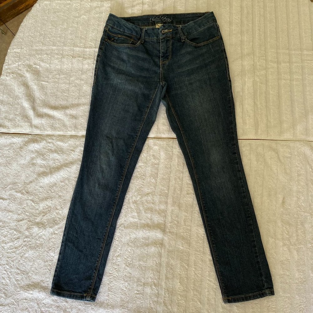 Mid-rise faded denim jeans - Faded Glory brand